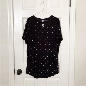 NWT Old Navy Polka Dot Short Sleeve Top